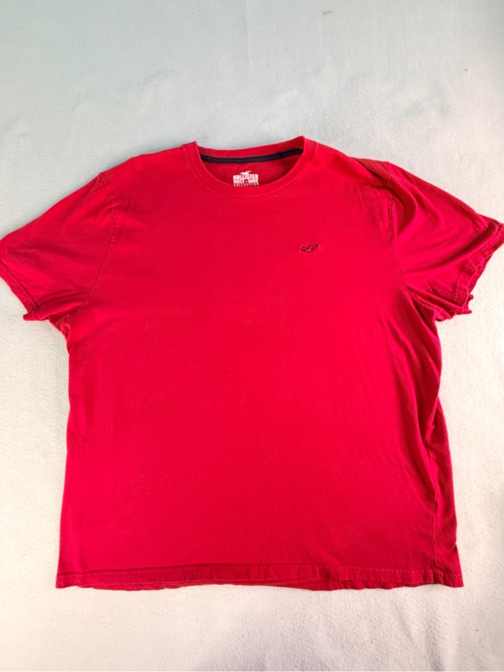 Hollister California Men’s 2XL XXLarge Red T-Shirt Preppy Surfer